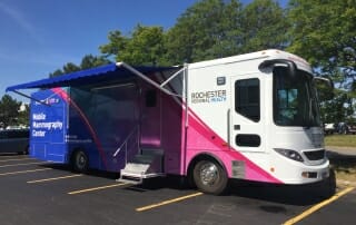 aycan store PACS install Rochester Regional Mobile mammography truck